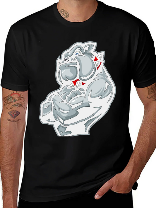 Bulldog Graphic Black T-Shirt