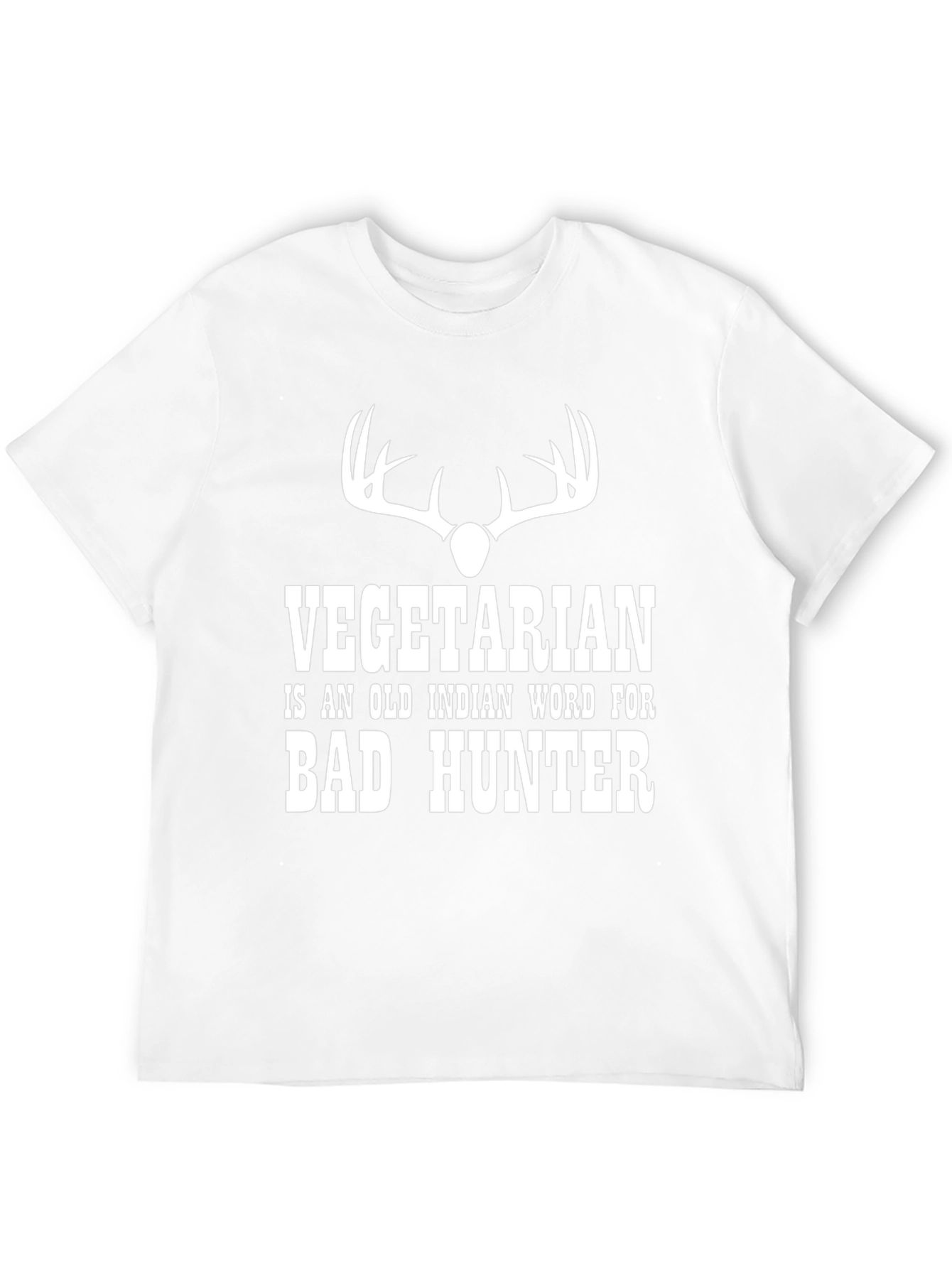 Funny Vegetarian Bad Hunter Graphic T-Shirt