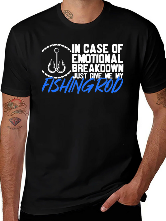 Fishing Rod Emotional Support T-Shirt