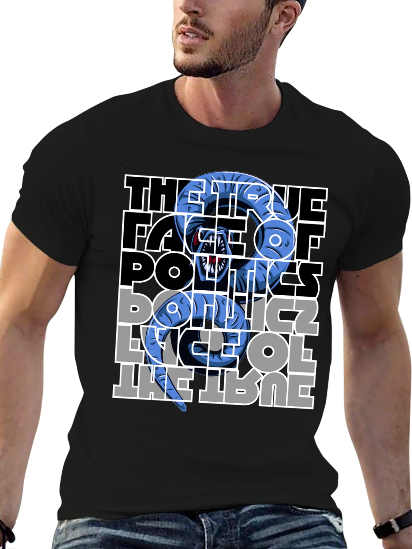 Political Snake Graphic T-Shirt