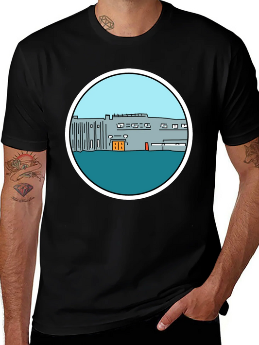 Cartoon Building Graphic Tee