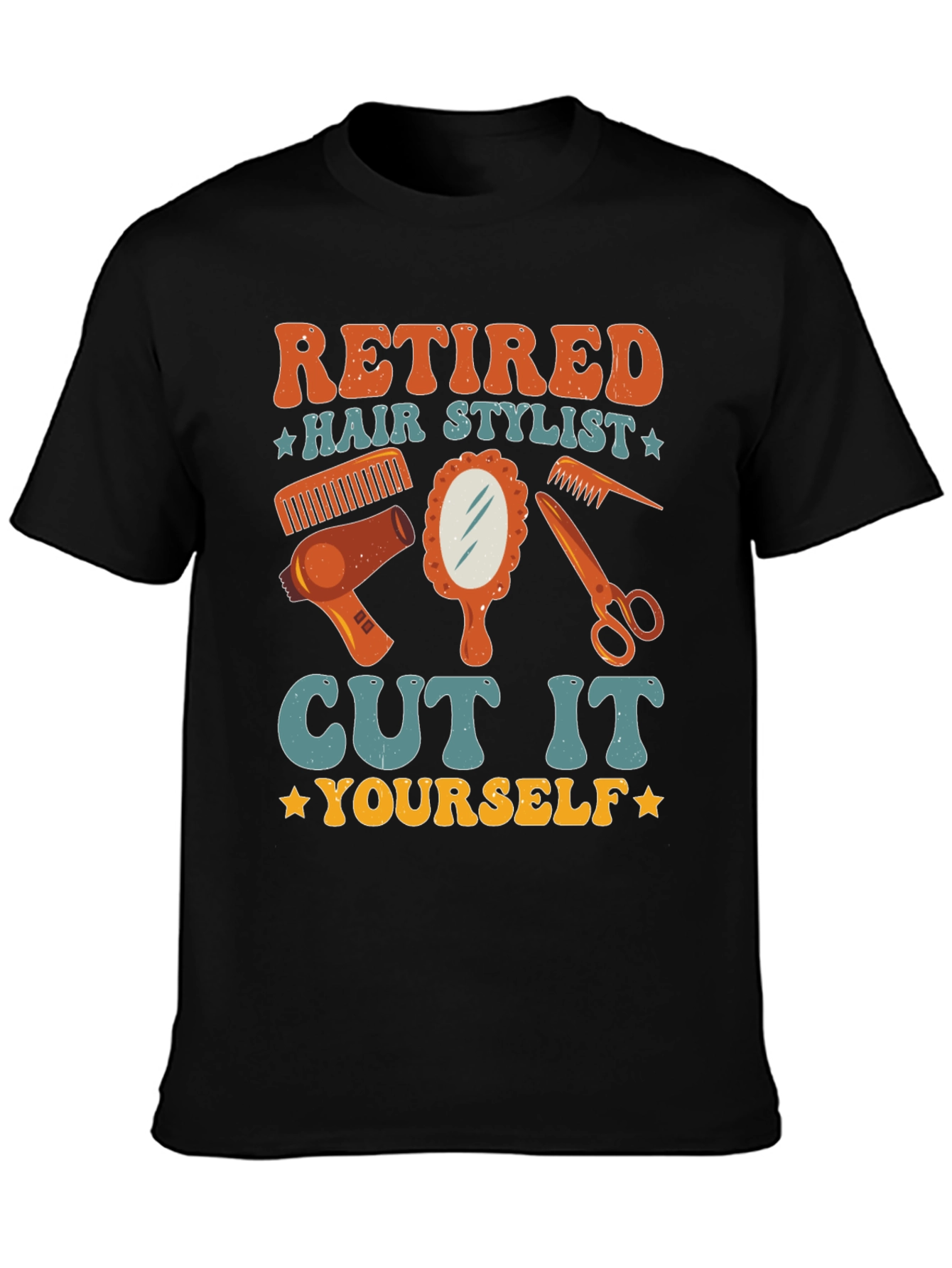 Retired Hair Stylist Graphic T-Shirt