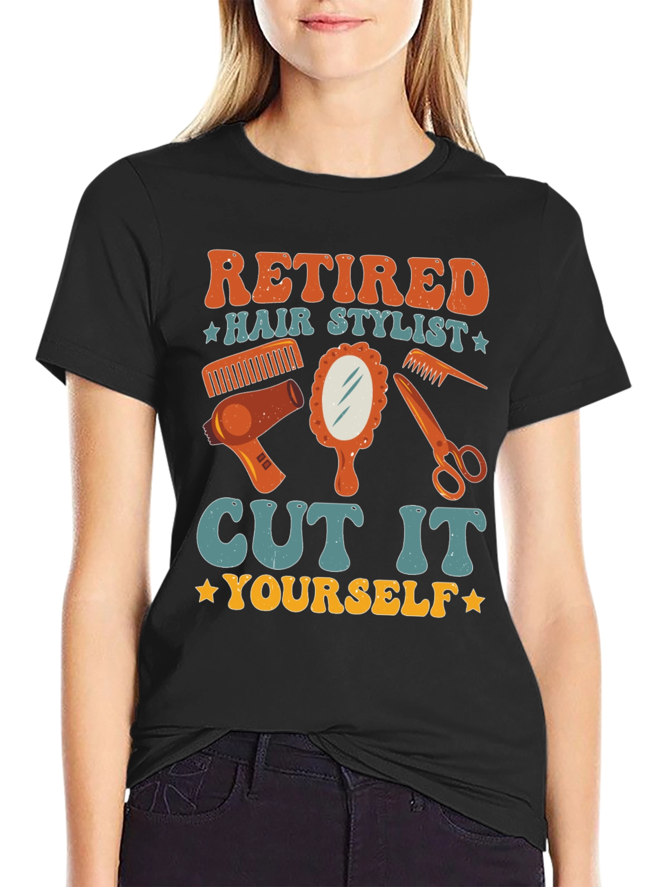 Retired Hair Stylist Graphic T-Shirt
