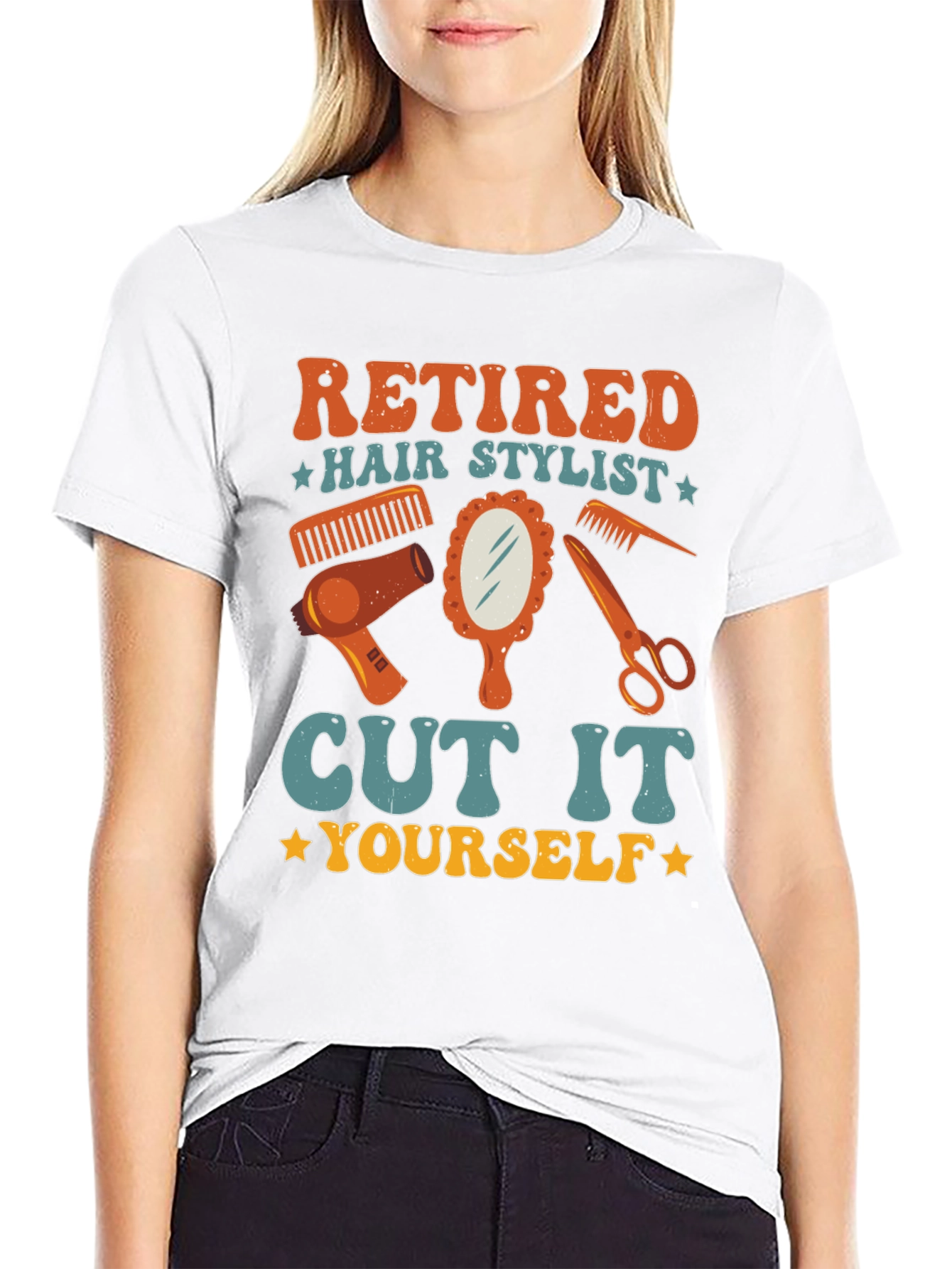 Retired Hair Stylist Graphic T-Shirt