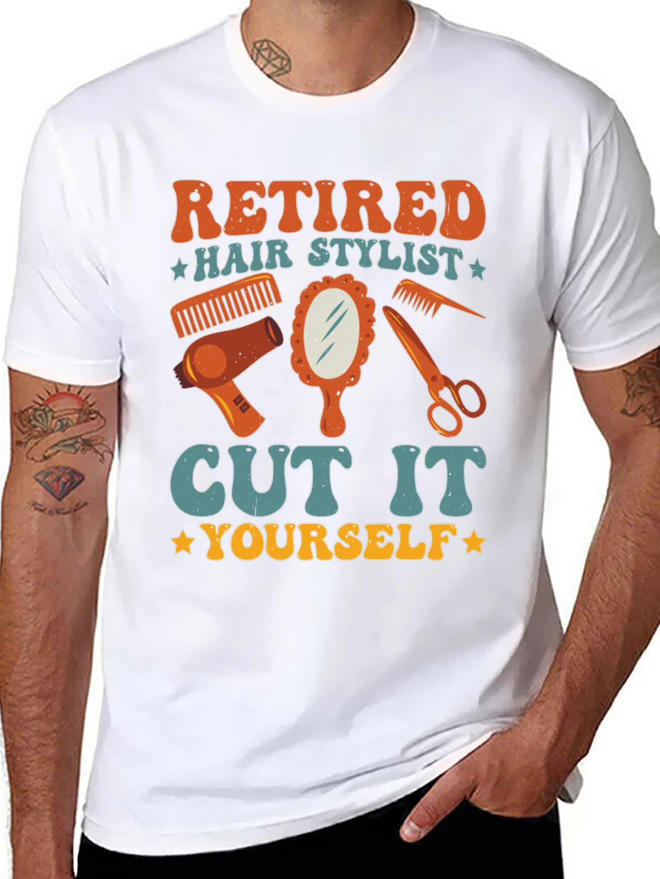 Retired Hair Stylist Graphic T-Shirt