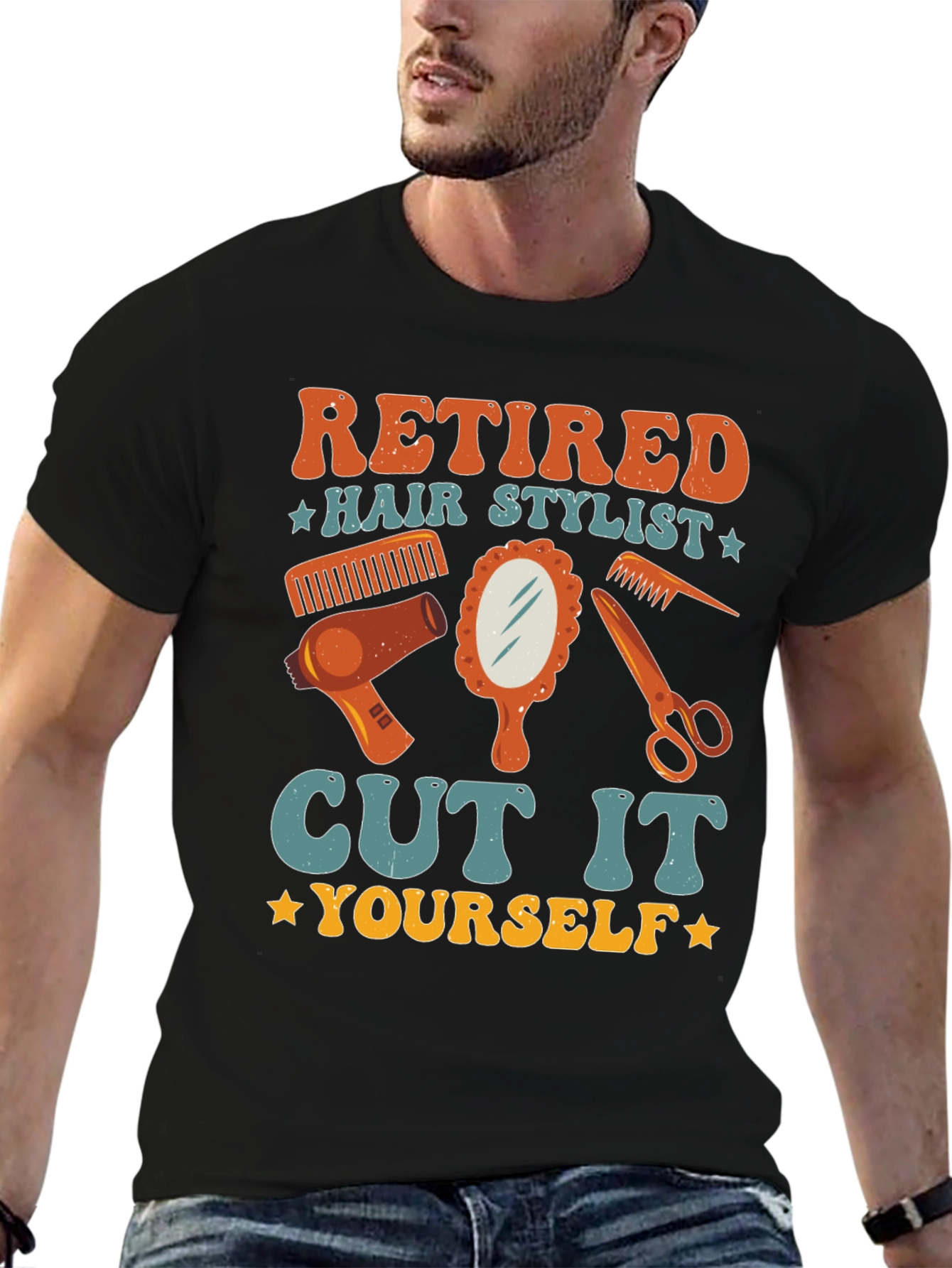Retired Hair Stylist Graphic T-Shirt