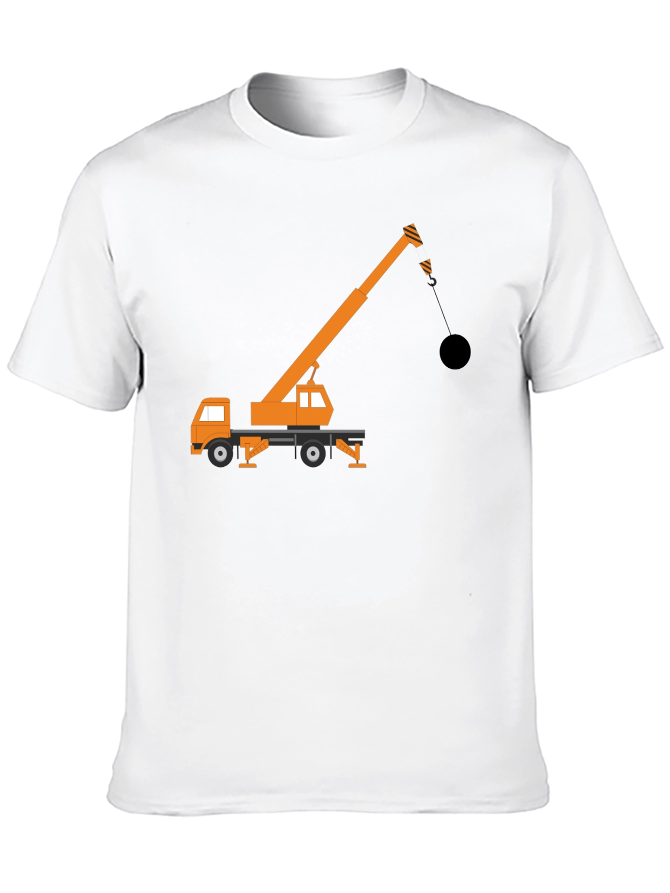 Crane Truck Graphic Tee - Heavy Duty Style
