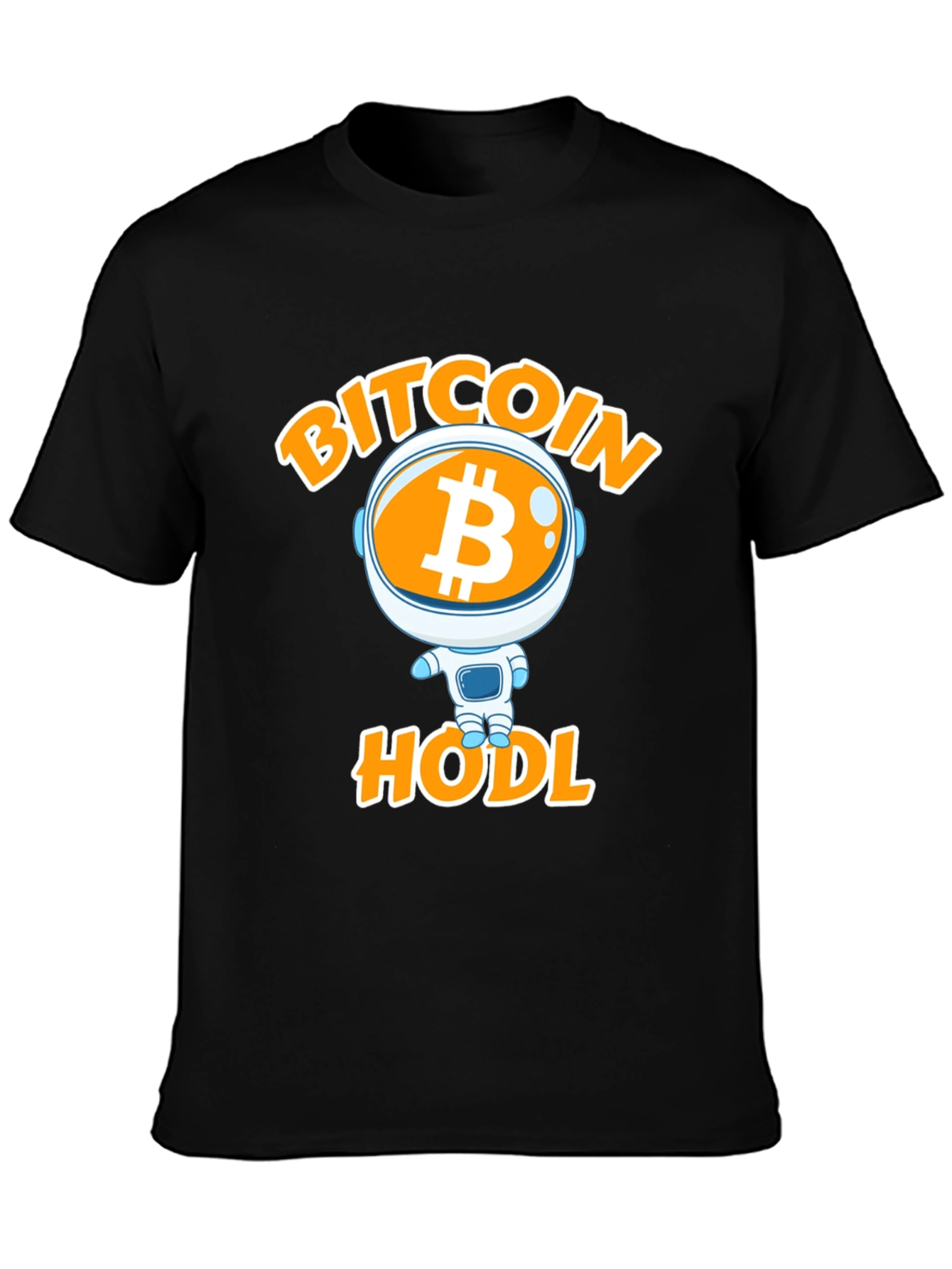 Bitcoin HODL Astronaut Graphic T-Shirt