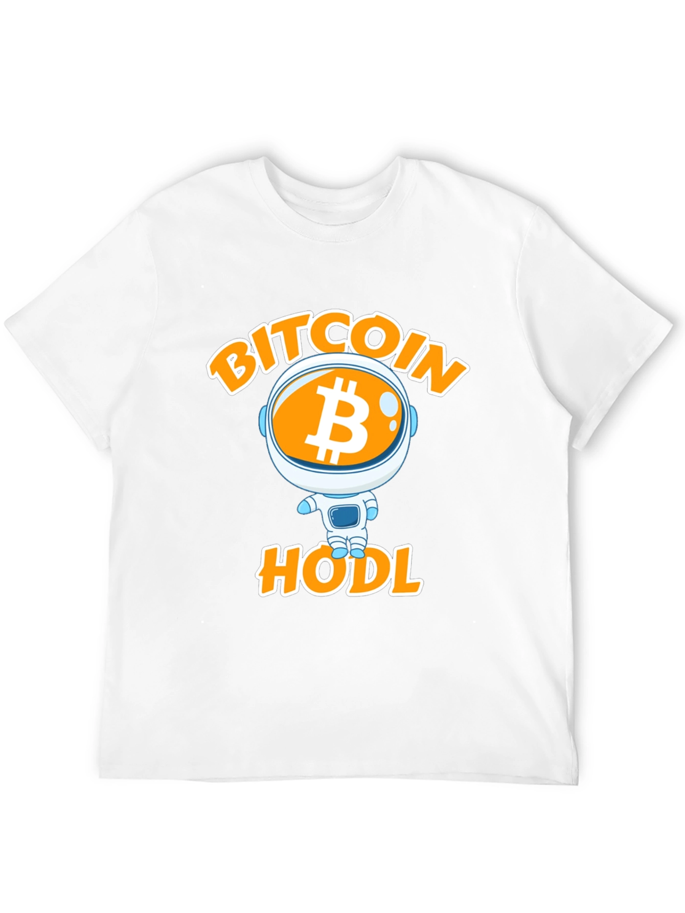 Bitcoin HODL Astronaut Graphic T-Shirt