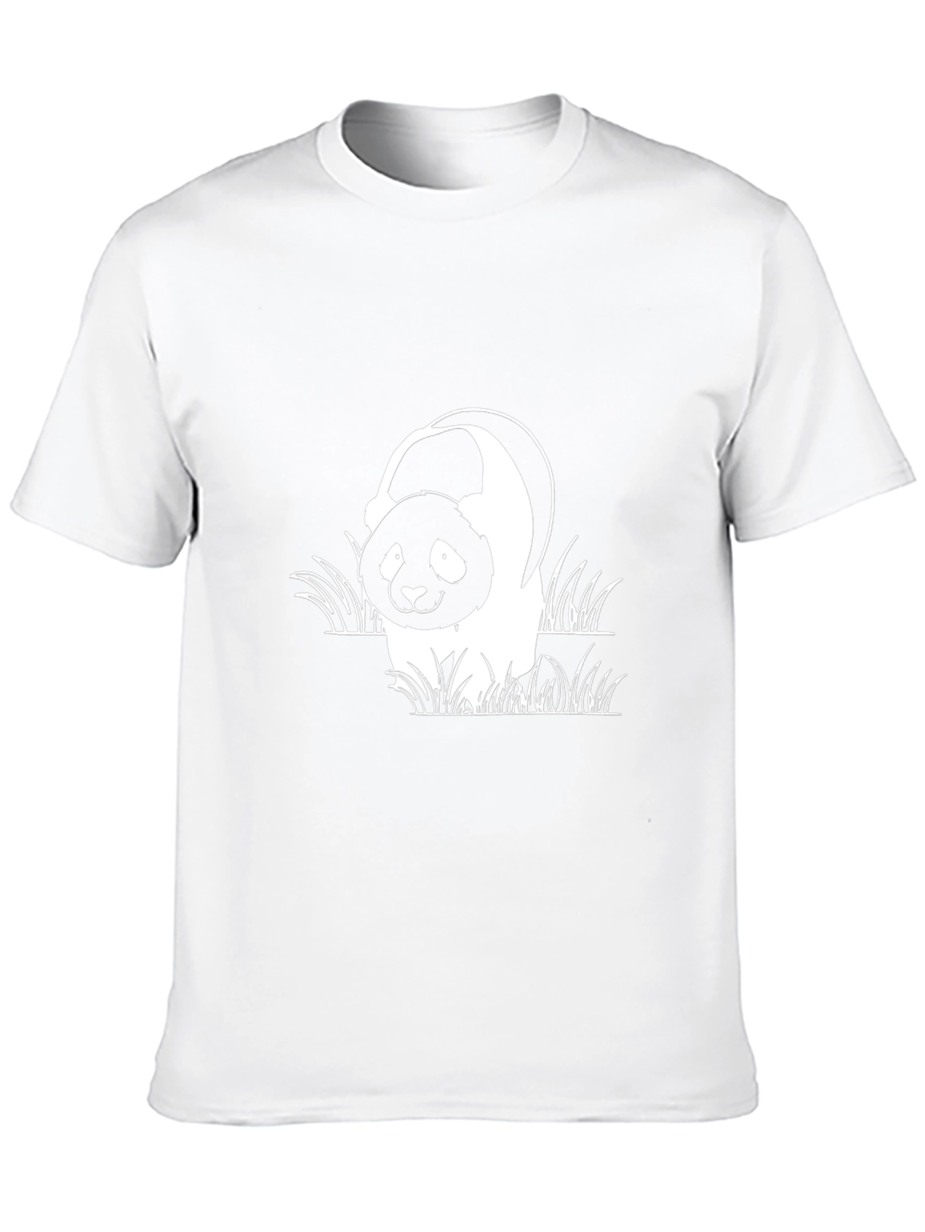 Panda Bear Graphic Black T-Shirt