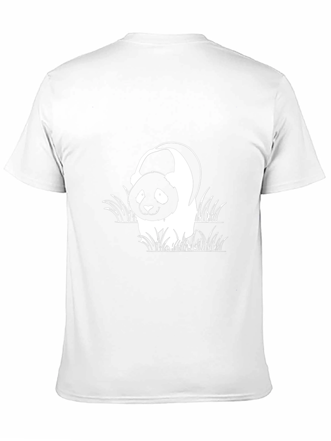Panda Bear Graphic Black T-Shirt