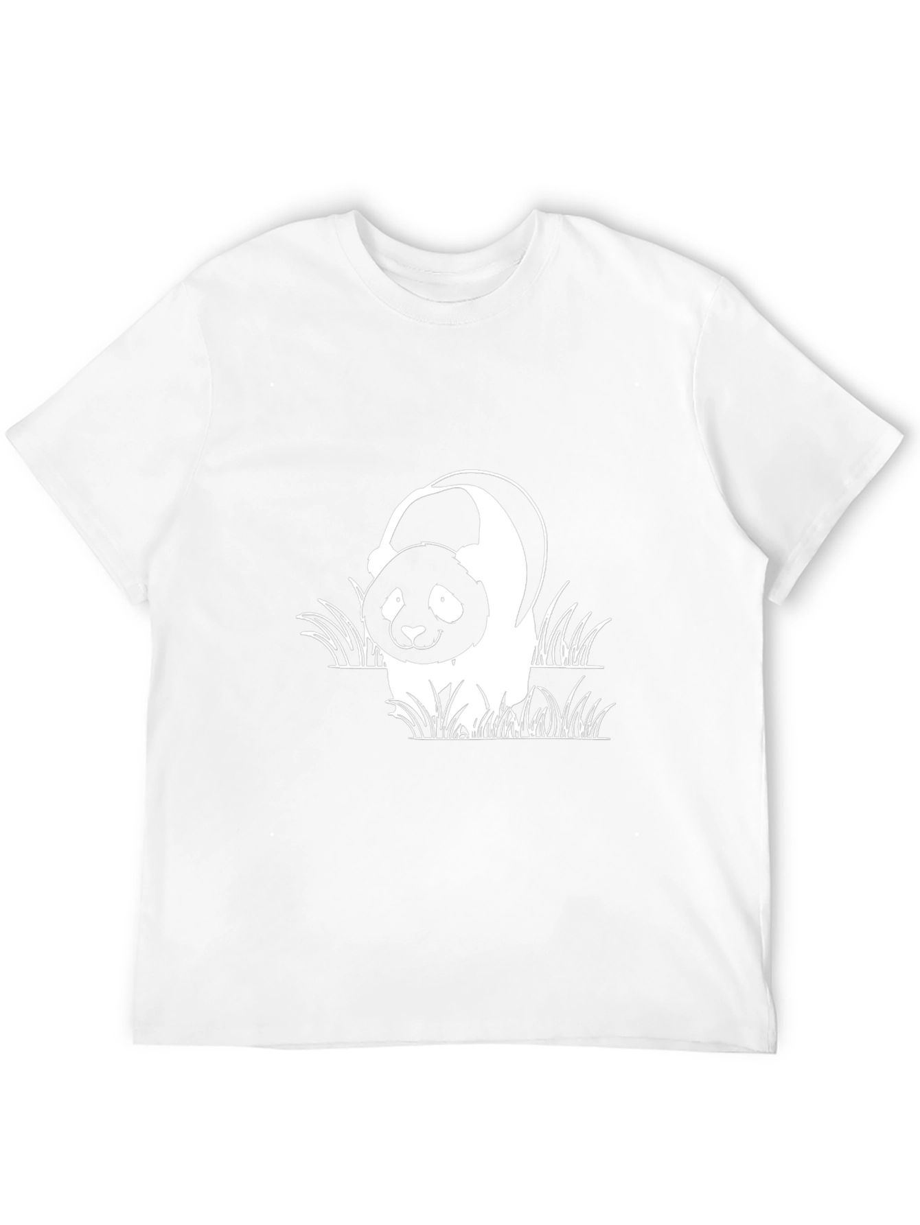 Panda Bear Graphic Black T-Shirt