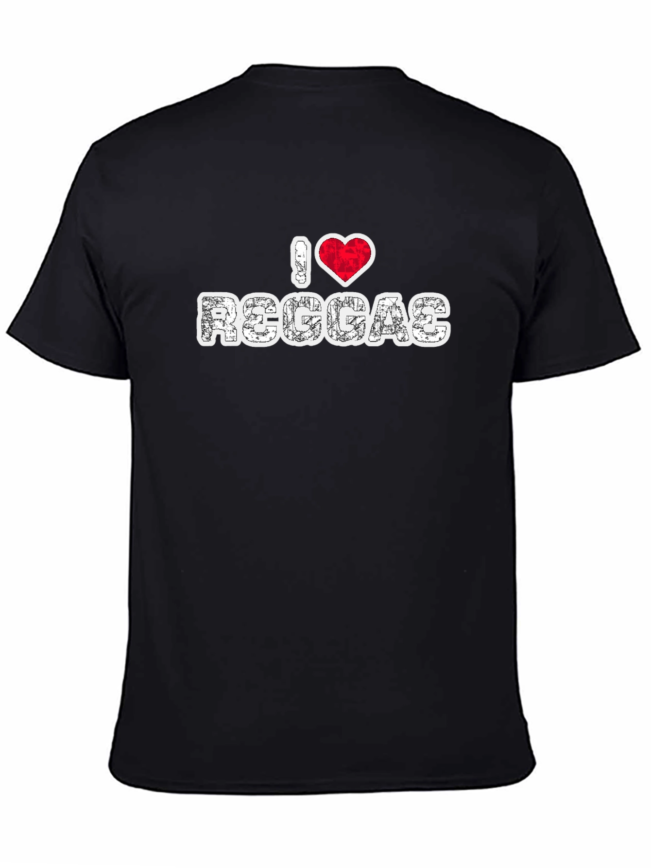 I Love Reggae Black T-Shirt