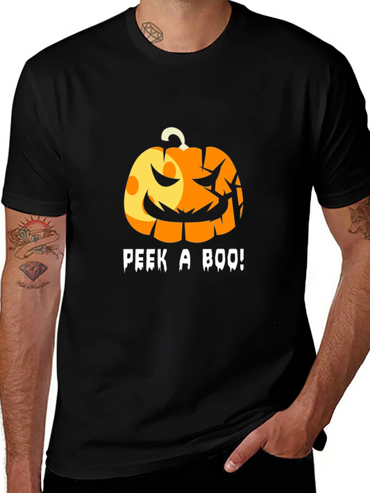 Halloween Pumpkin Peek-a-Boo T-Shirt