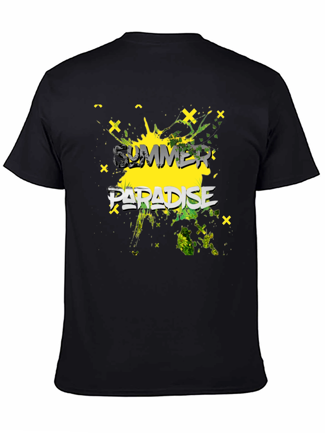 Summer Paradise Graphic Print Mens T-Shirt