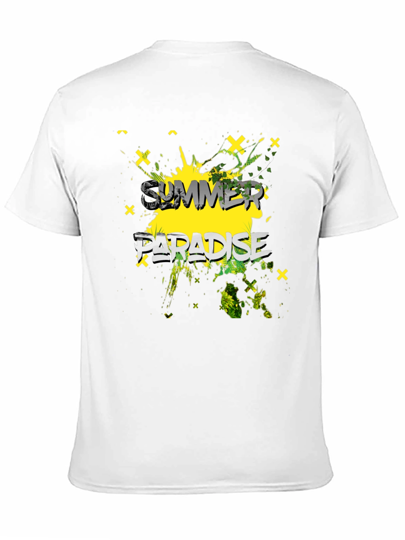 Summer Paradise Graphic Print Mens T-Shirt