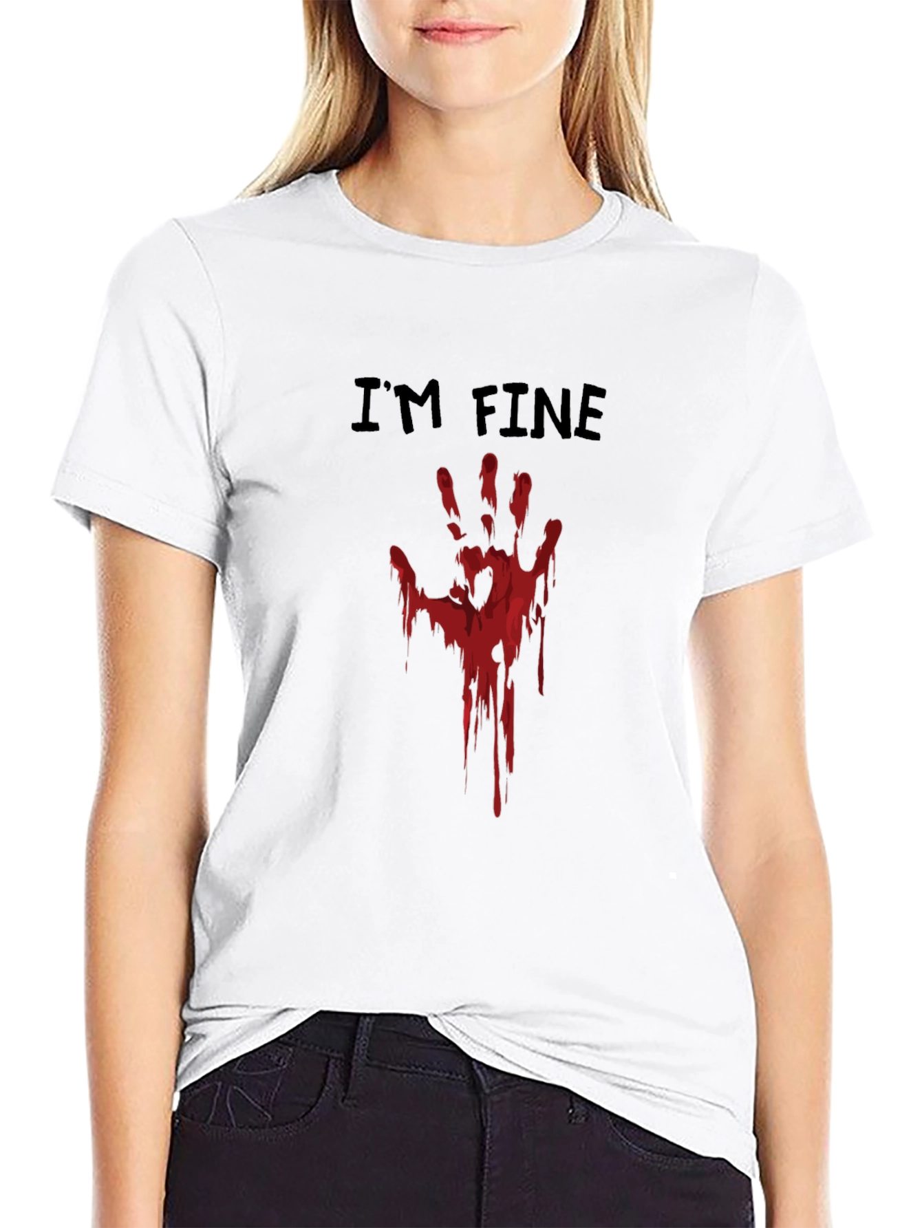Im Fine Bloody Hand T-Shirt - Halloween Costume