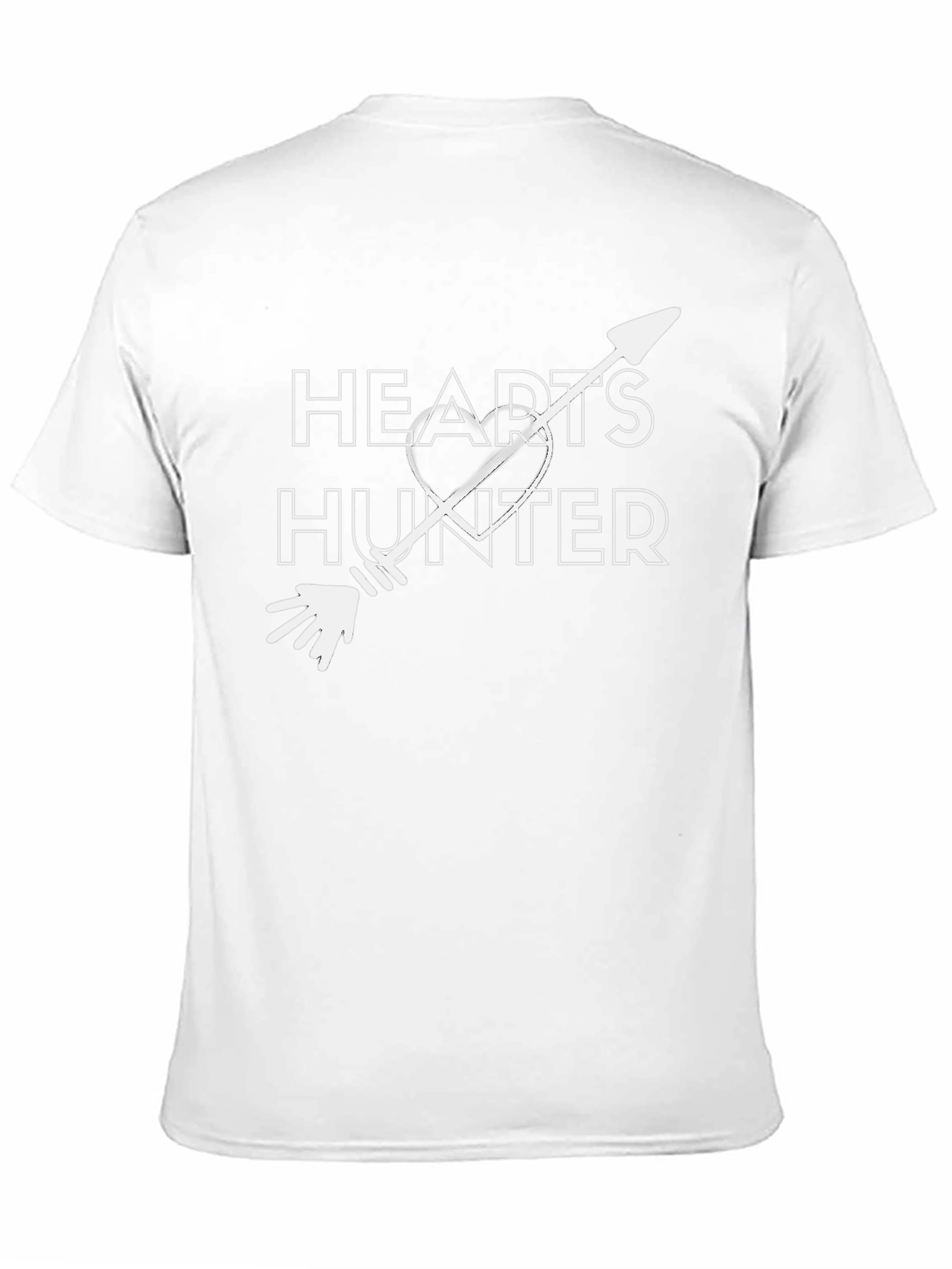Hearts Hunter Graphic Tee - Black Cotton