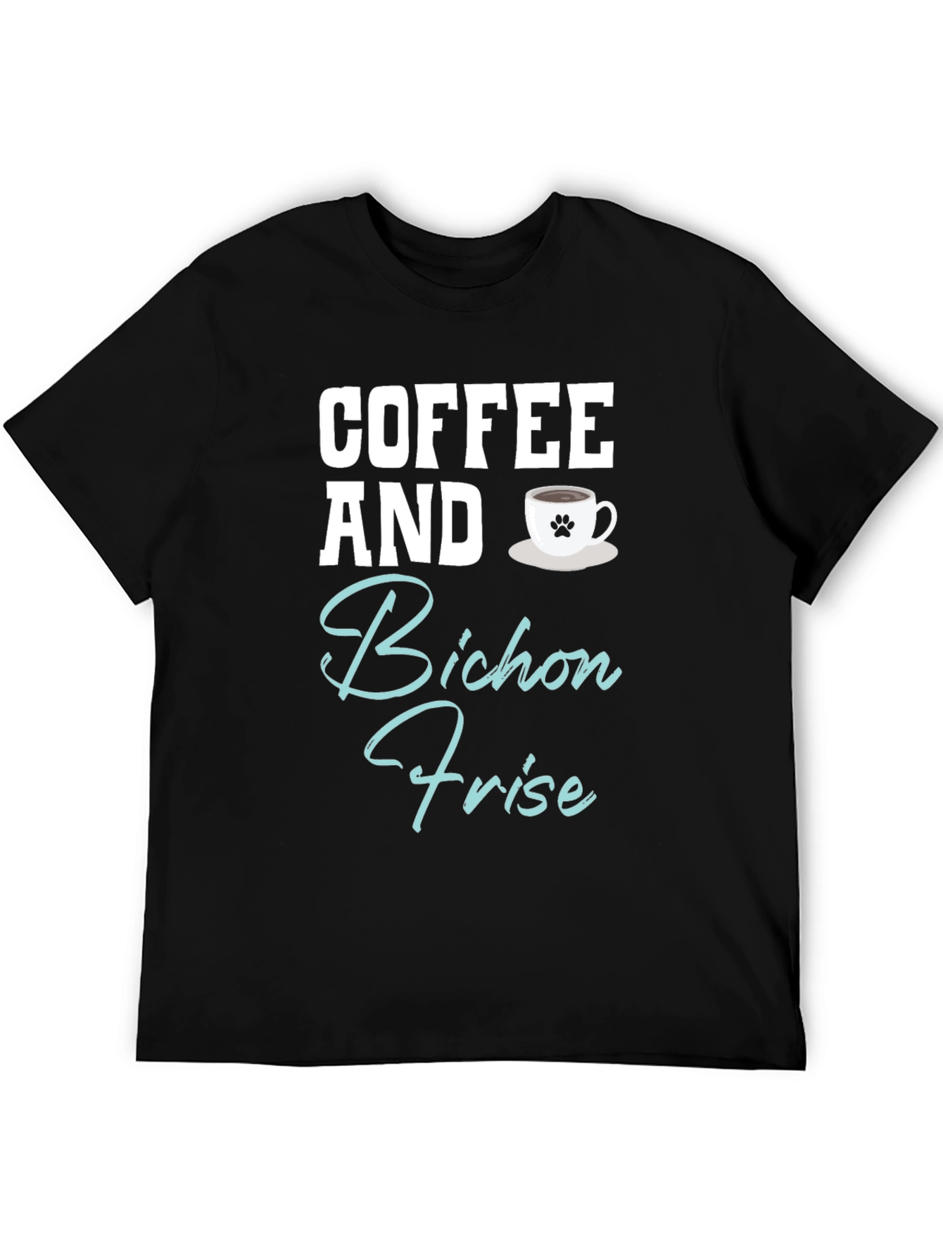 Coffee and Bichon Frise Dog T-Shirt