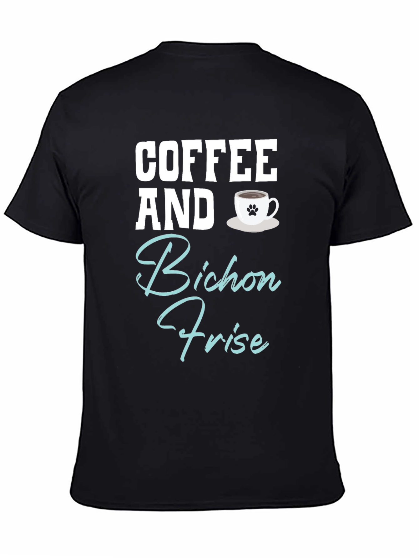 Coffee and Bichon Frise Dog T-Shirt