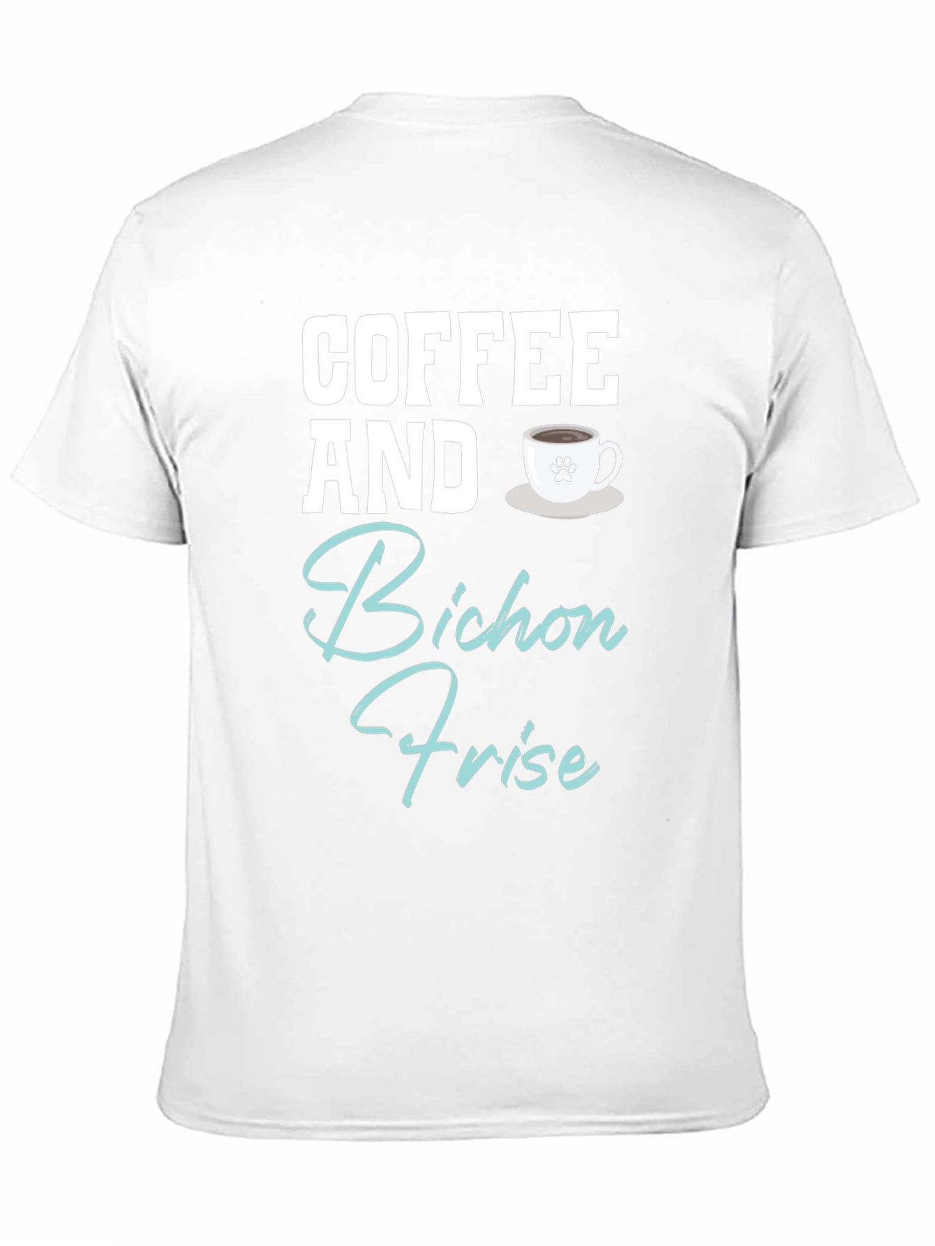 Coffee and Bichon Frise Dog T-Shirt
