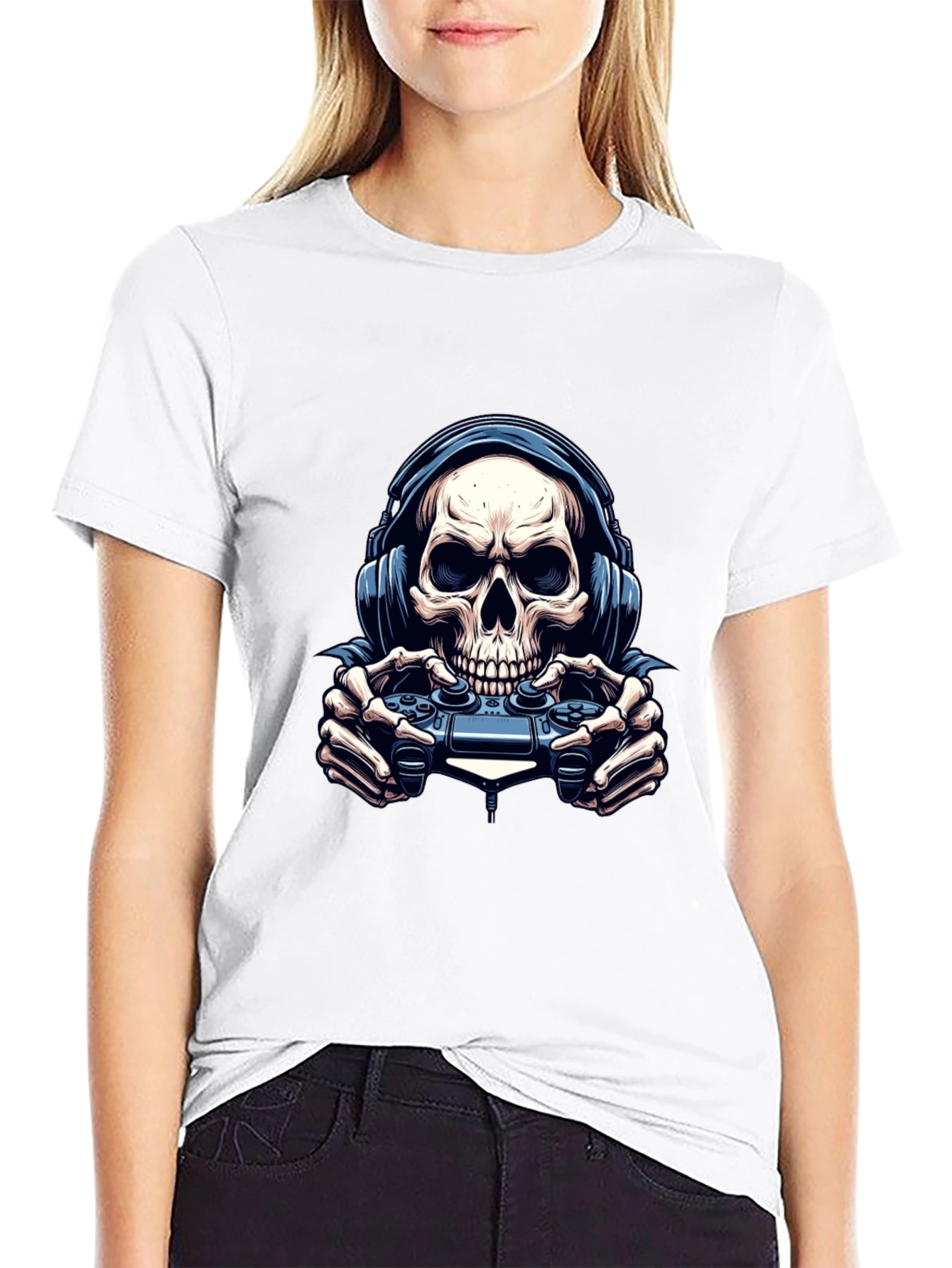 Skull Gamer Black T-Shirt
