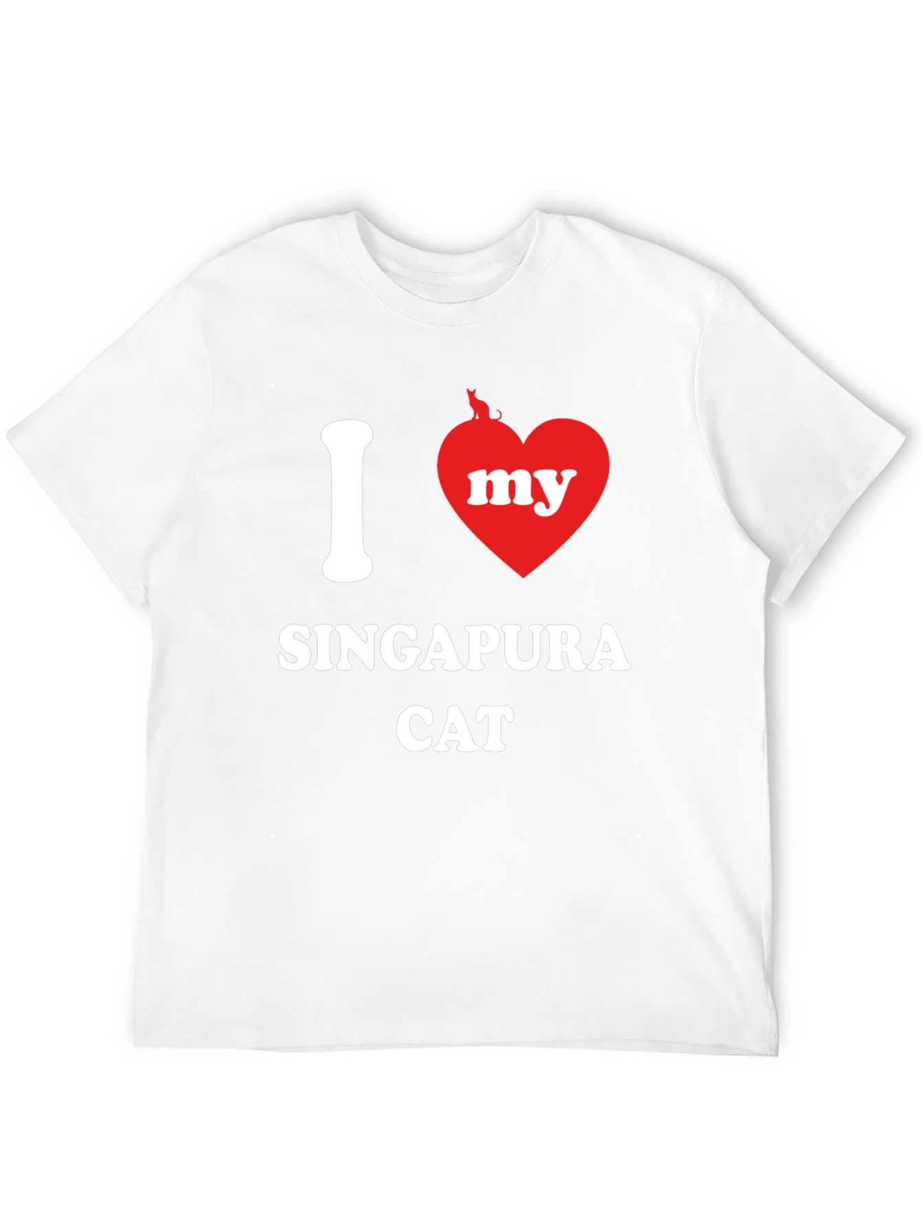I Love My Singapura Cat T-Shirt