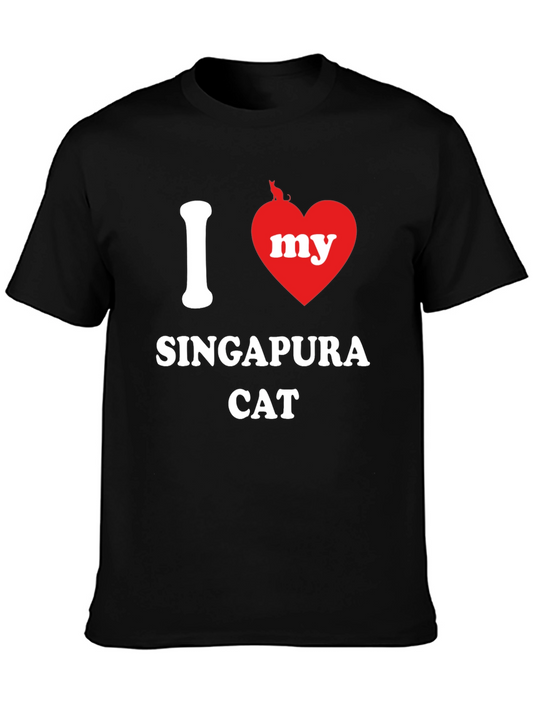 I Love My Singapura Cat T-Shirt