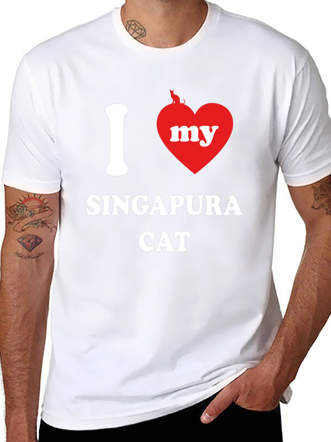 I Love My Singapura Cat T-Shirt