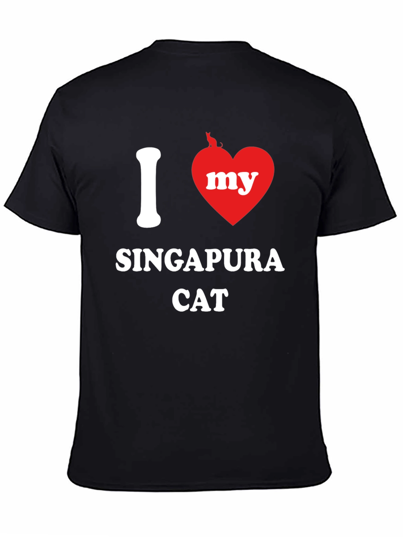 I Love My Singapura Cat T-Shirt