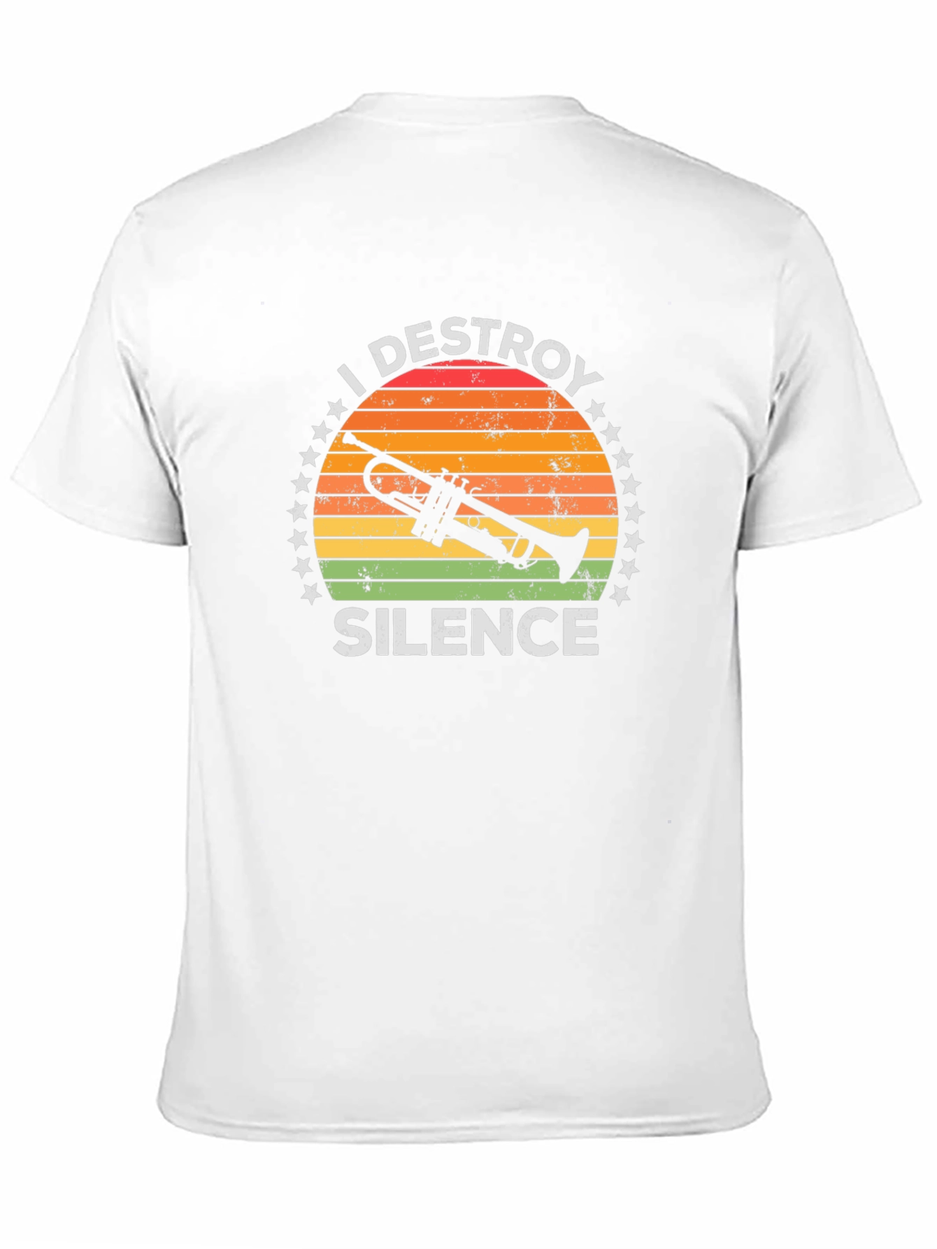 I Destroy Silence Trumpet Graphic Tee