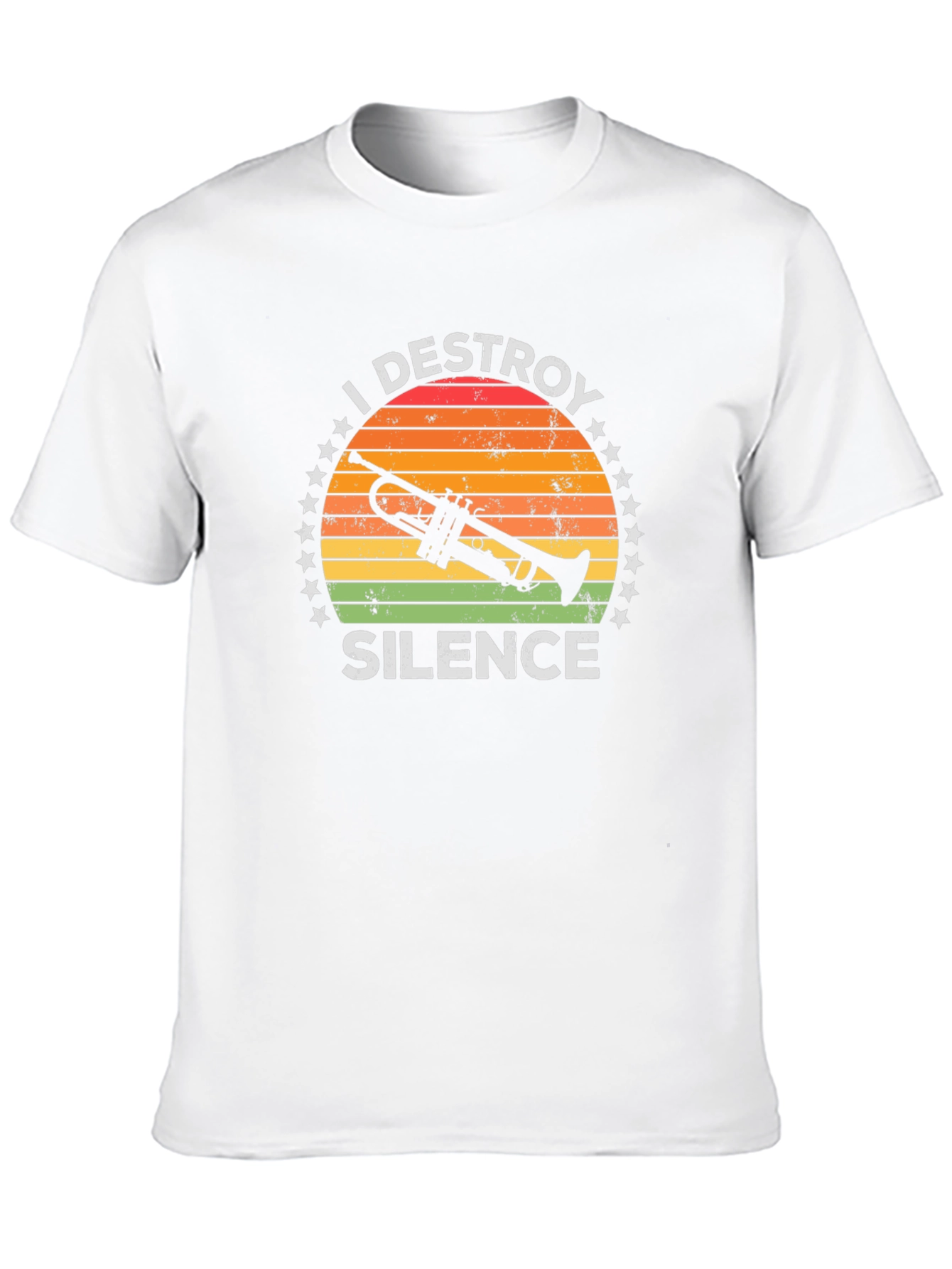 I Destroy Silence Trumpet Graphic Tee