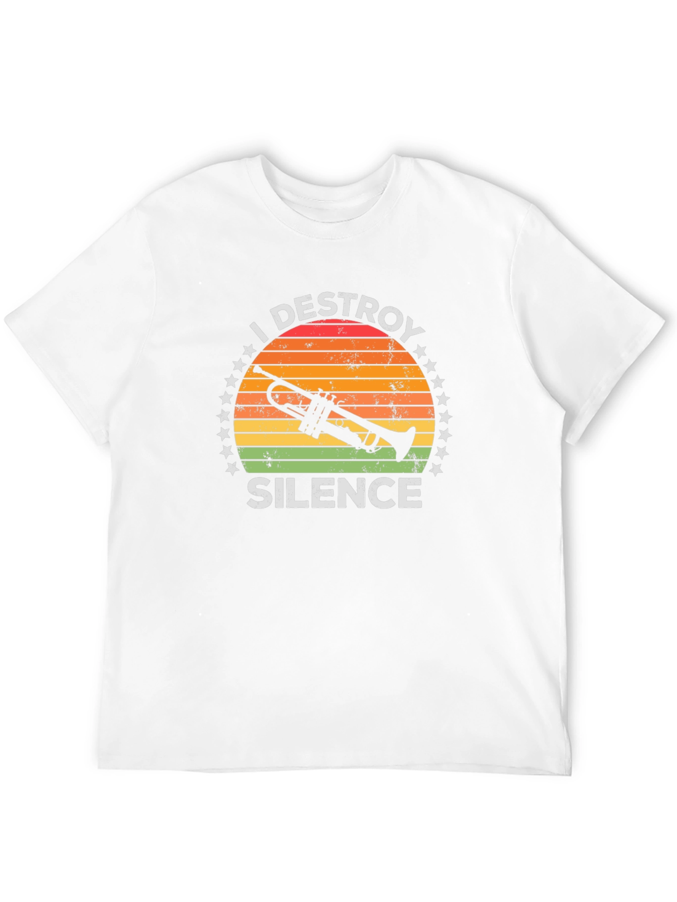 I Destroy Silence Trumpet Graphic Tee