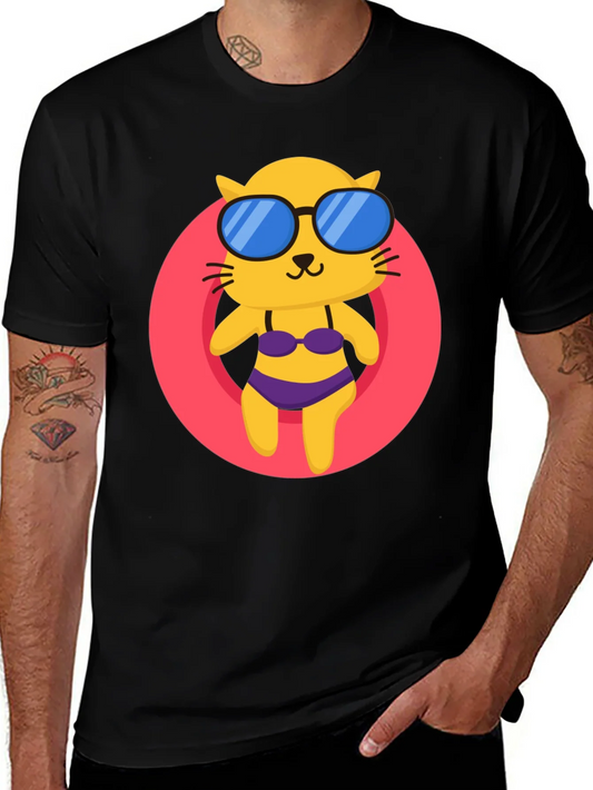 Cat in Bikini T-Shirt