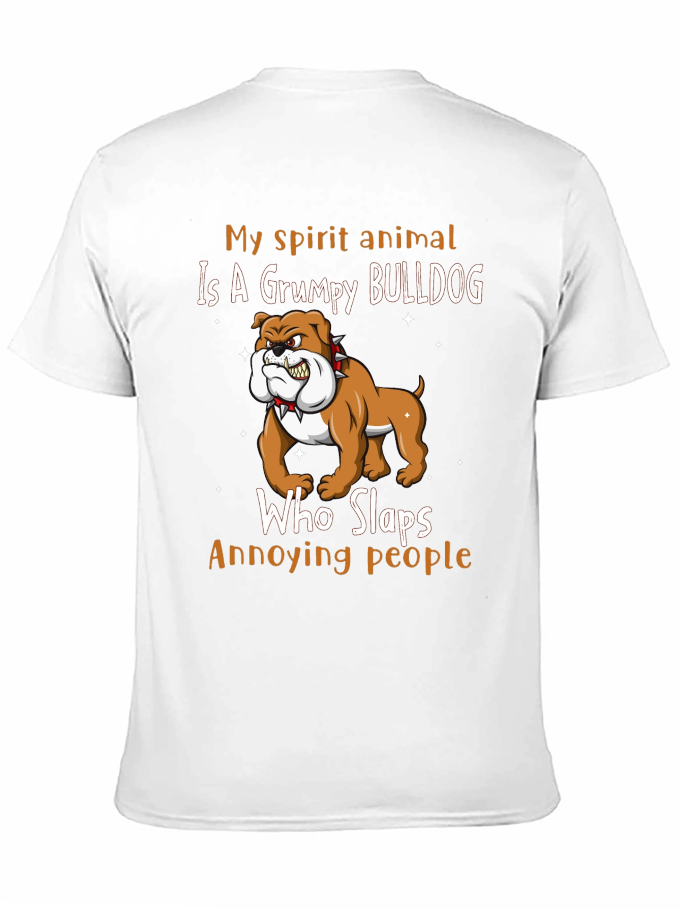 Grumpy Bulldog Spirit Animal T-Shirt