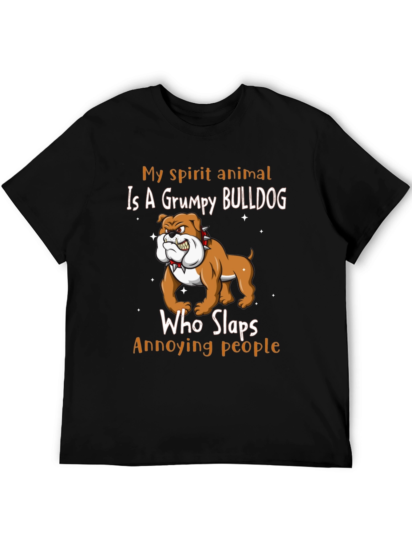 Grumpy Bulldog Spirit Animal T-Shirt