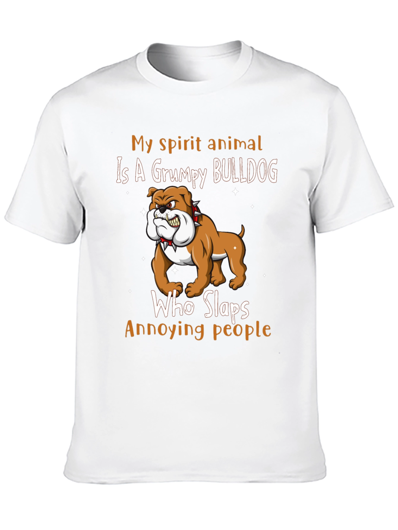 Grumpy Bulldog Spirit Animal T-Shirt