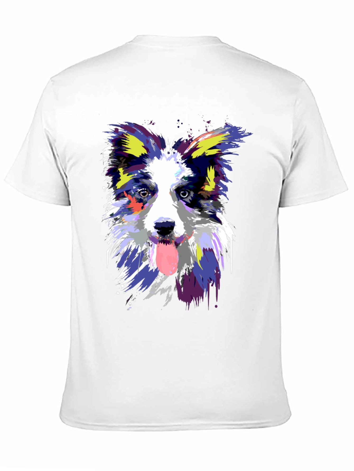 Dog Art Graphic Black T-Shirt