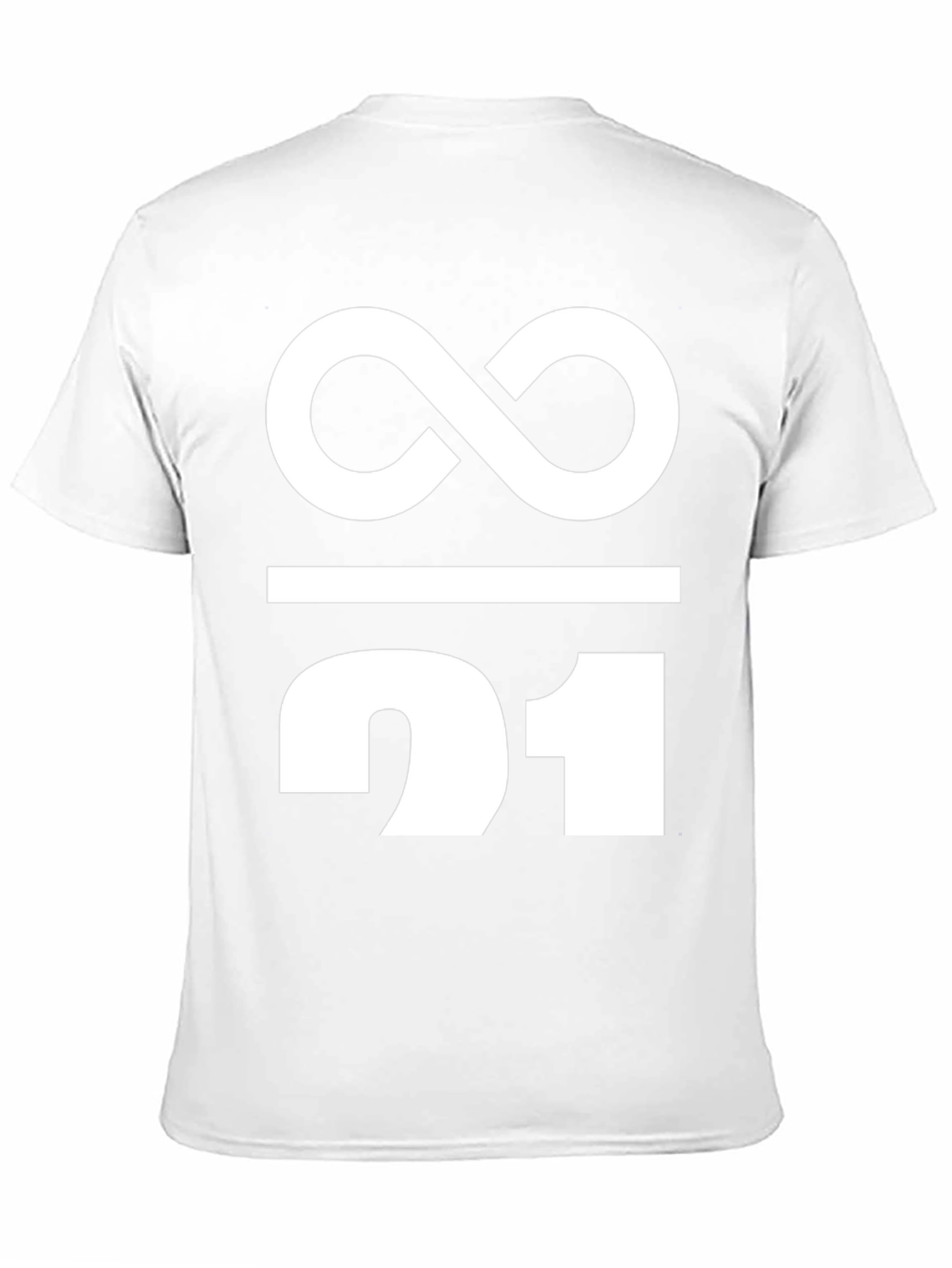 Infinity / 21 Graphic Tee - Black Cotton Blend
