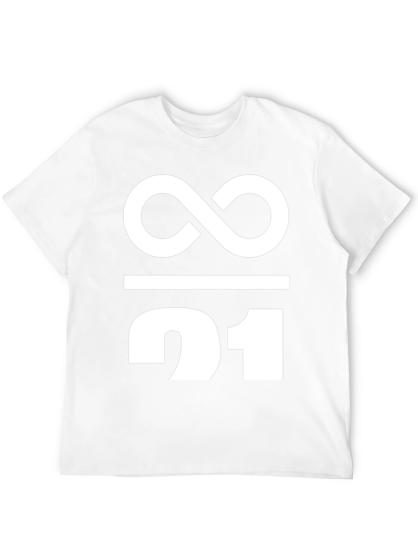 Infinity / 21 Graphic Tee - Black Cotton Blend
