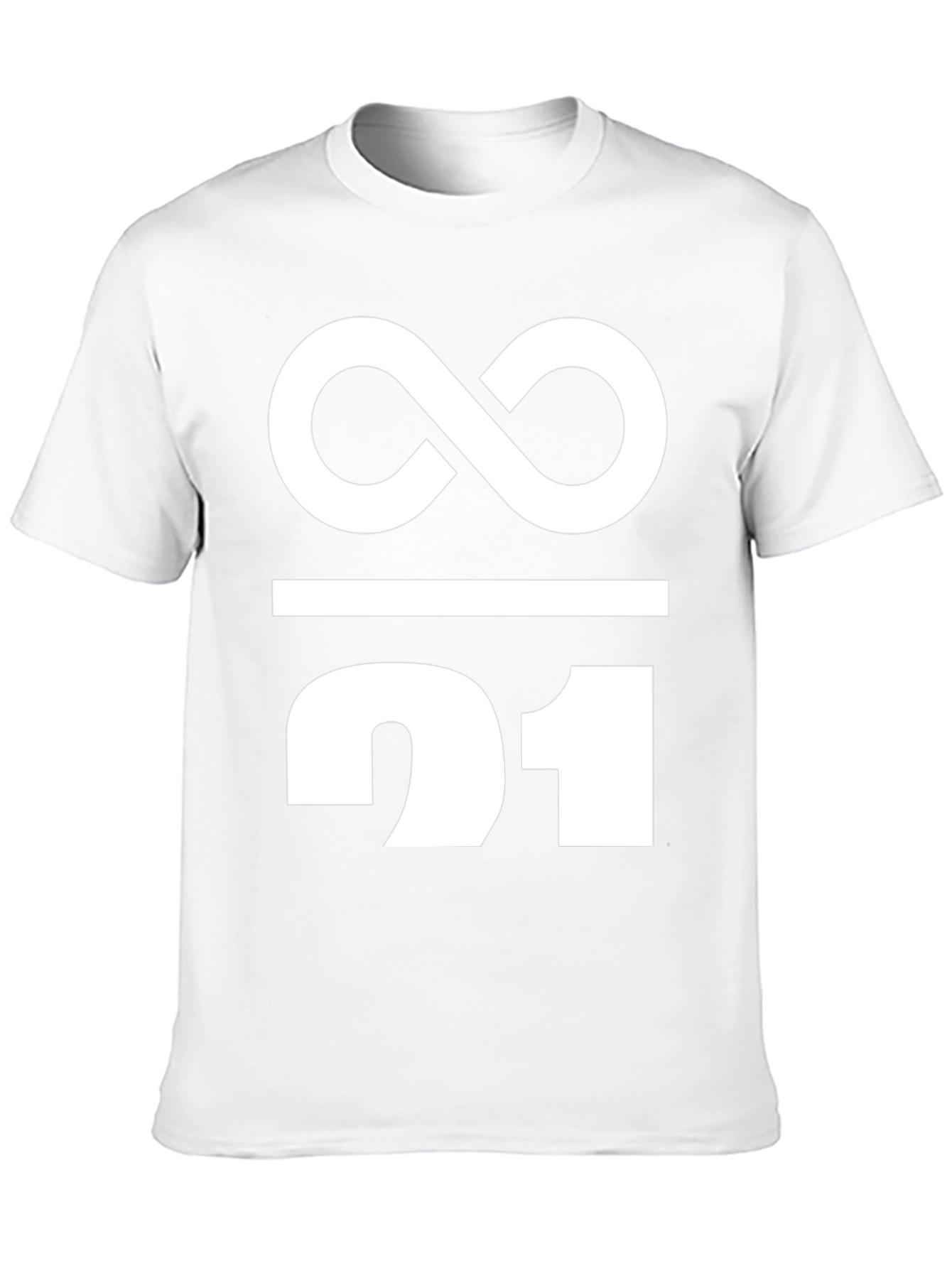 Infinity / 21 Graphic Tee - Black Cotton Blend