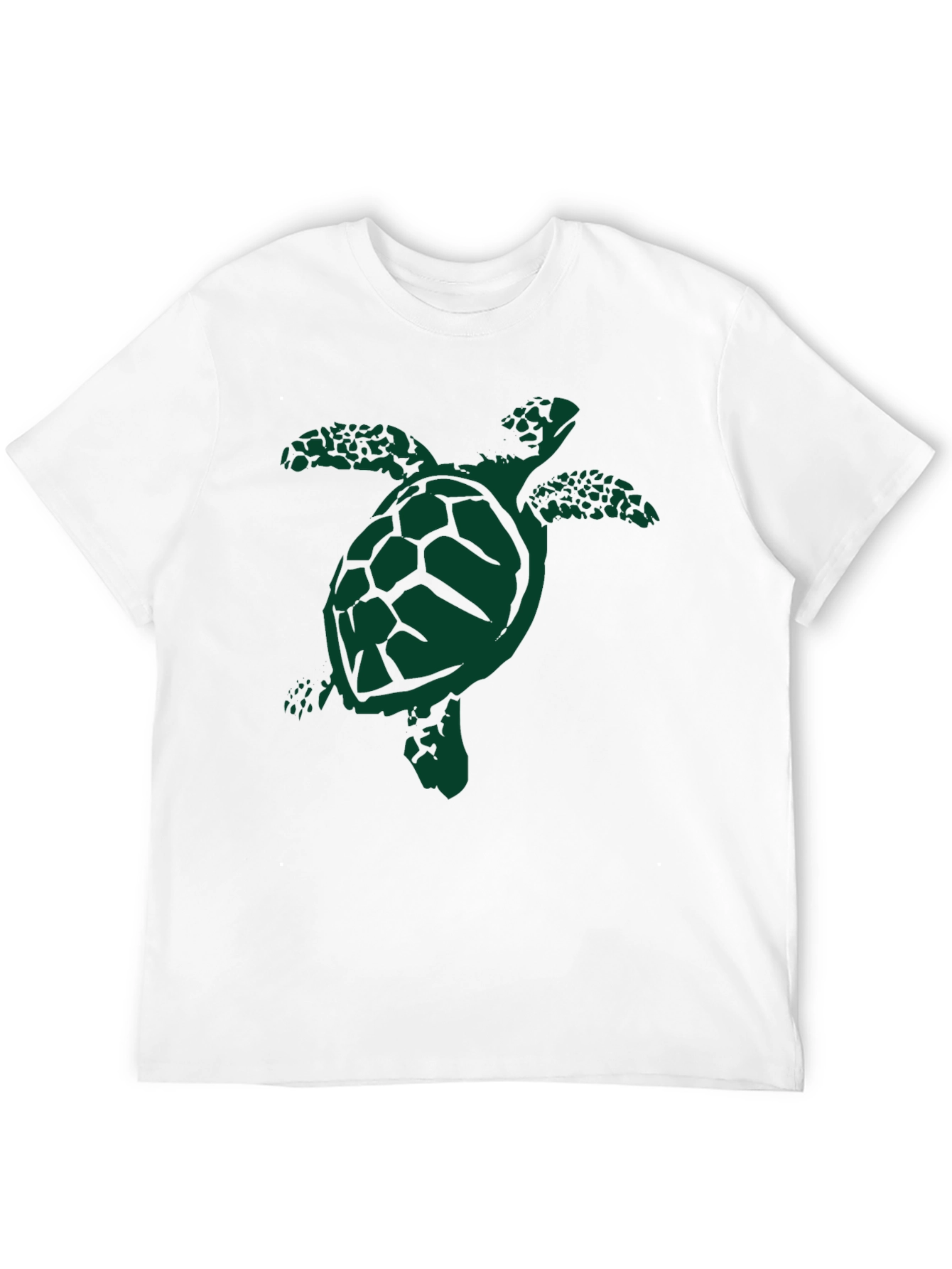 Turtle Graphic T-Shirt - Casual Black Tee
