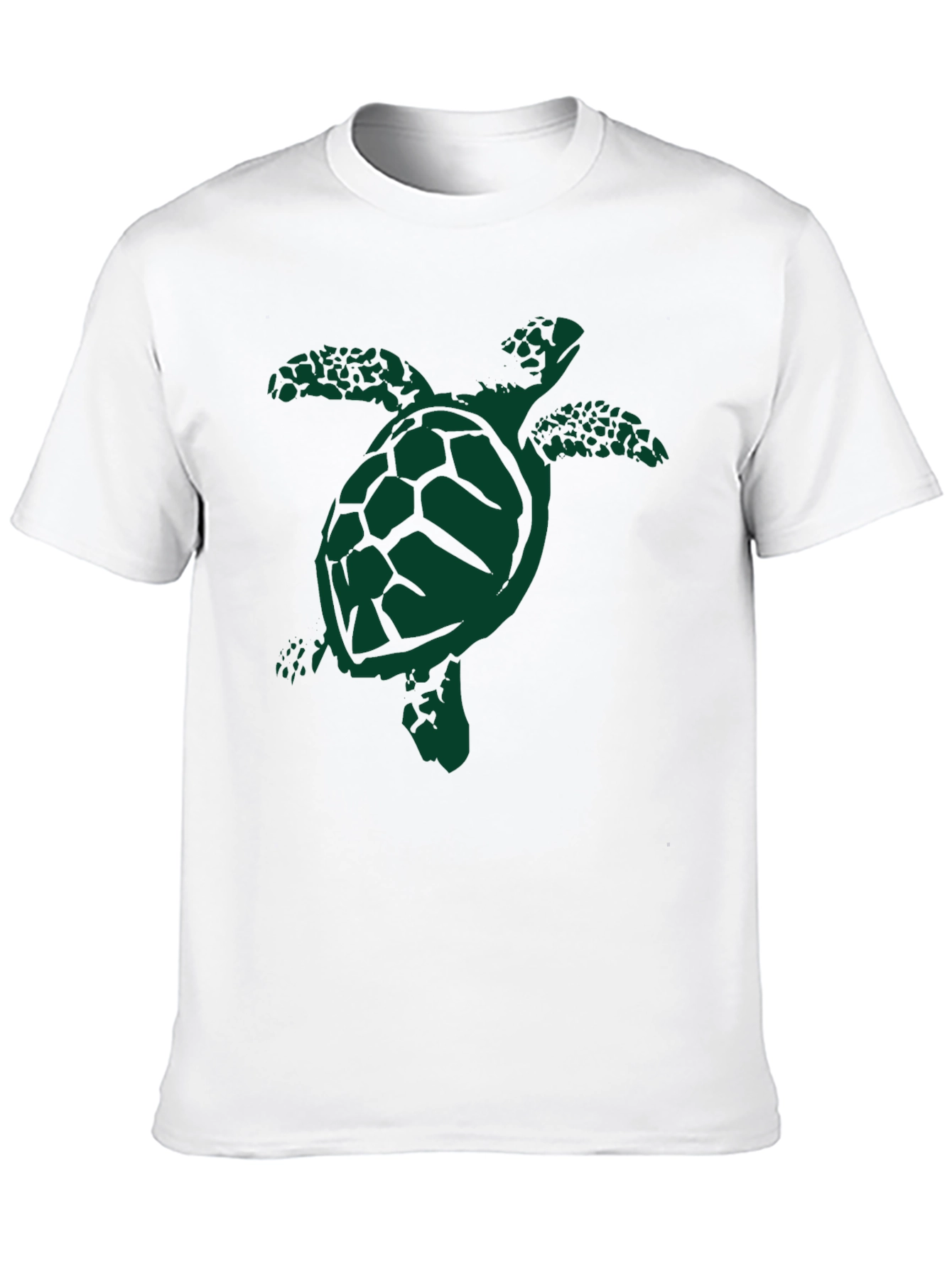 Turtle Graphic T-Shirt - Casual Black Tee