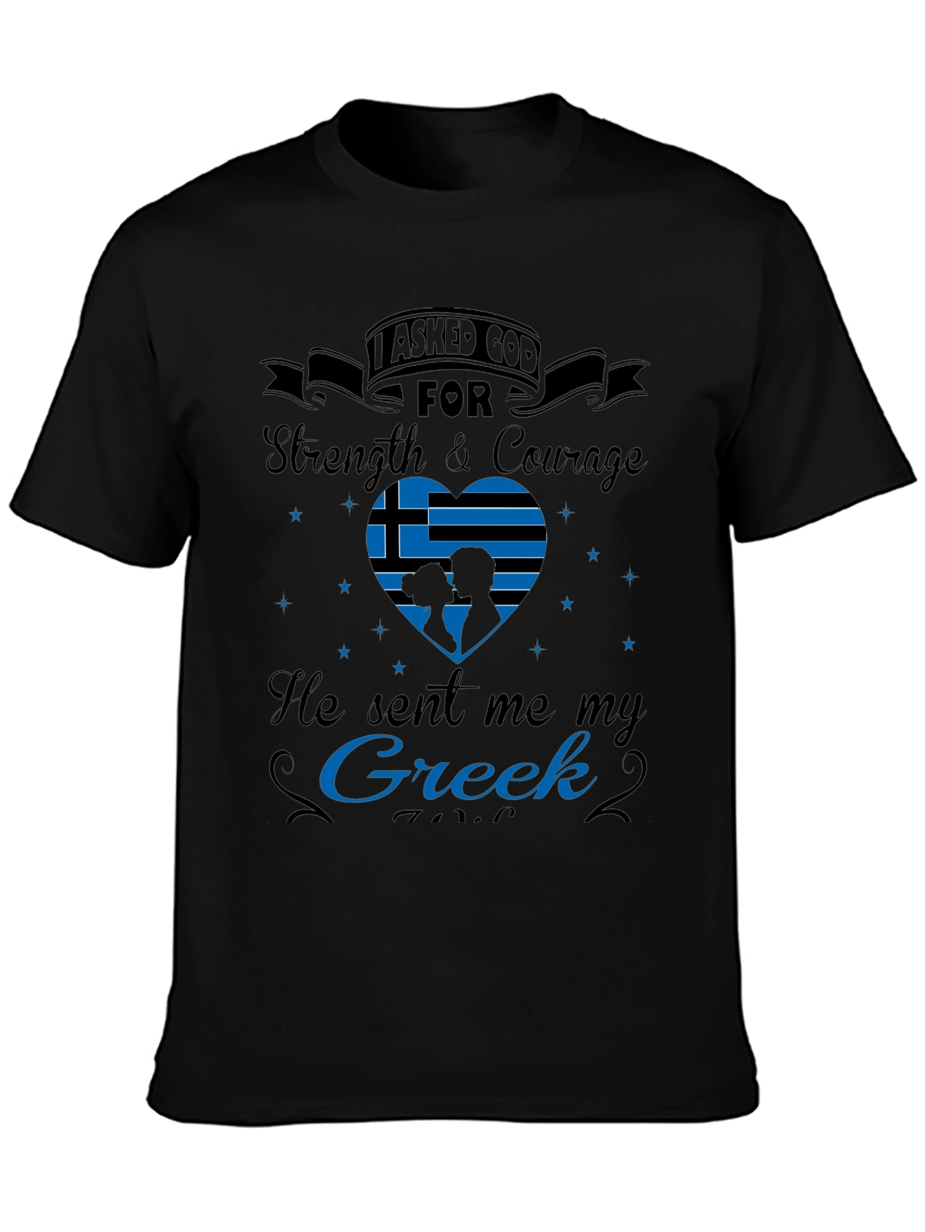 Greek Pride T-Shirt: Strength & Courage