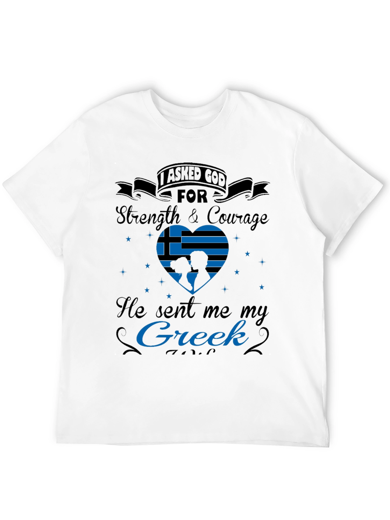 Greek Pride T-Shirt: Strength & Courage