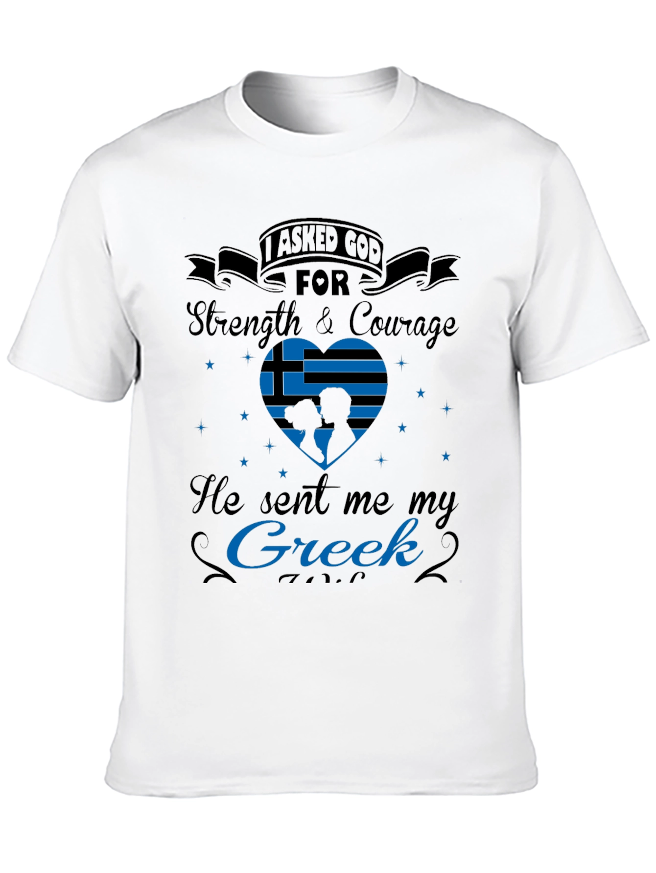 Greek Pride T-Shirt: Strength & Courage
