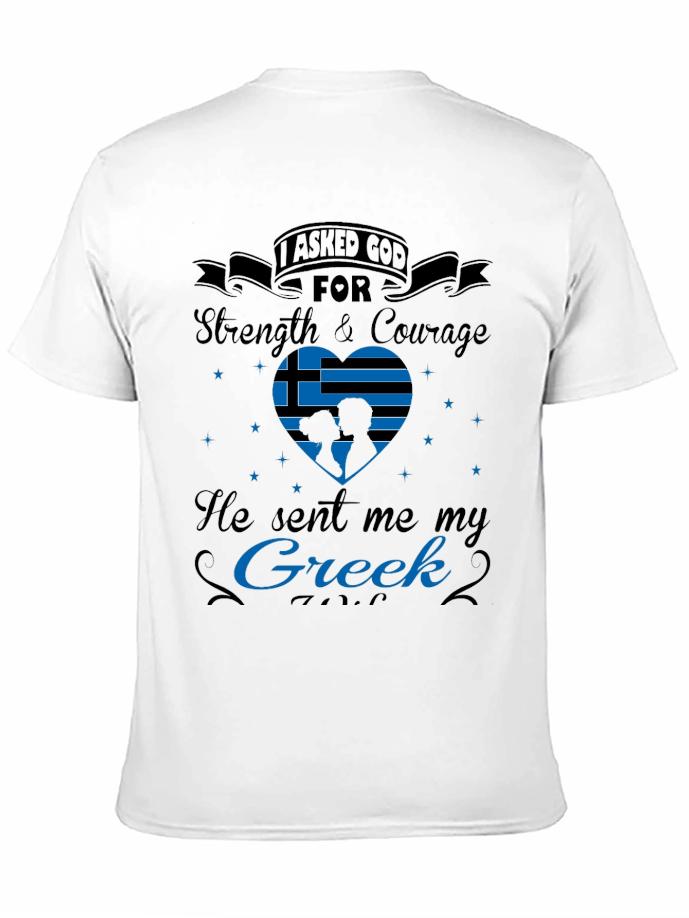 Greek Pride T-Shirt: Strength & Courage