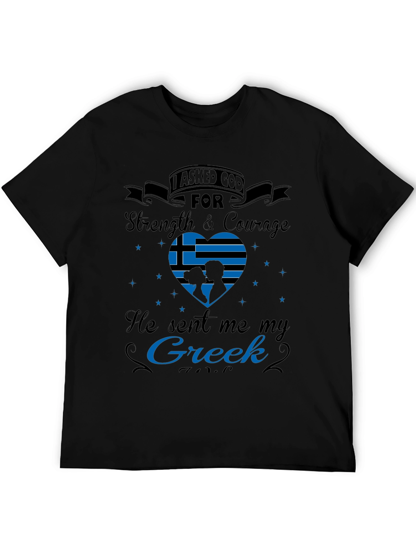Greek Pride T-Shirt: Strength & Courage