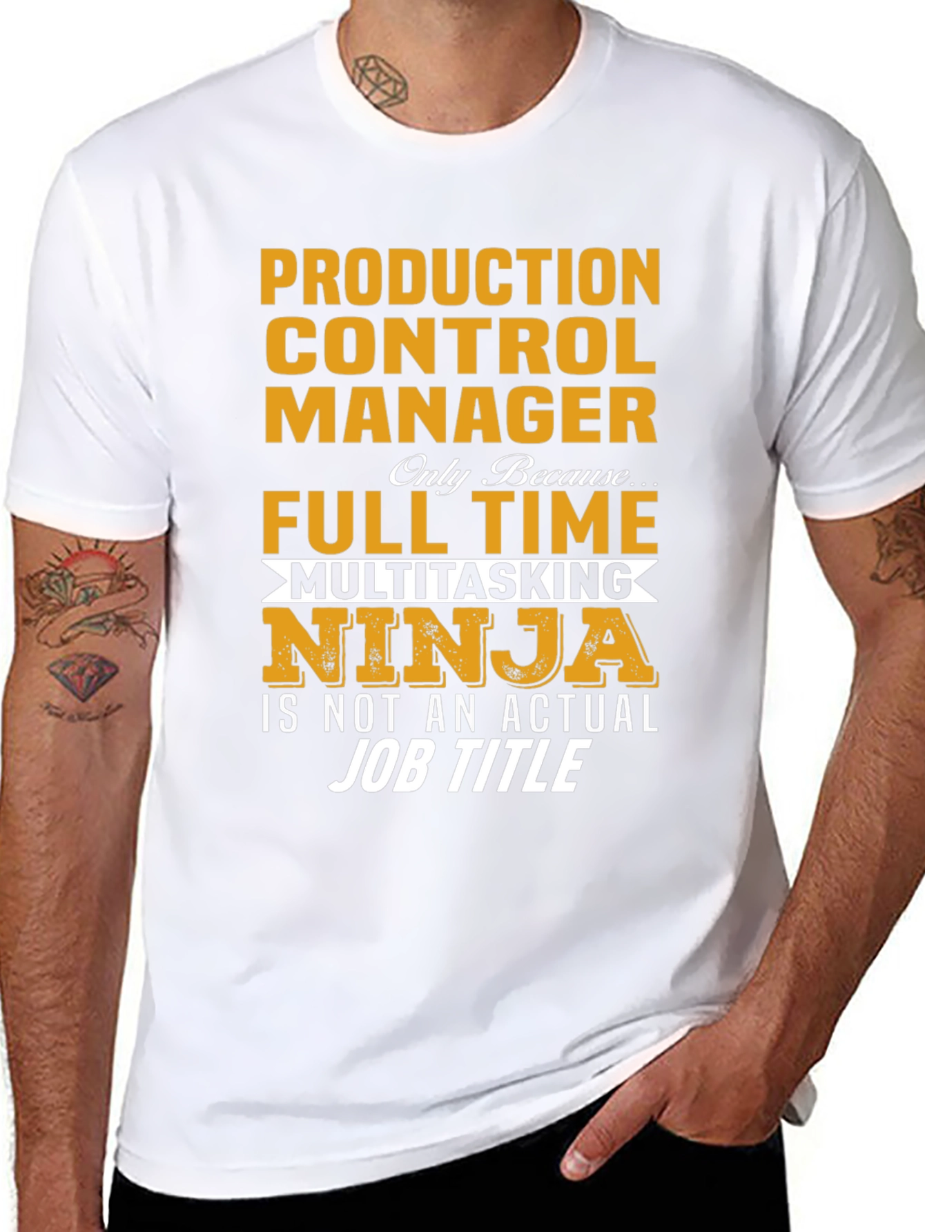 Production Control Manager Ninja T-Shirt
