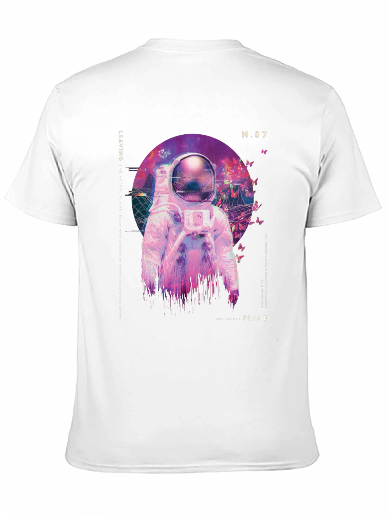 Astronaut Astral Plane Graphic Tee - Black Cotton